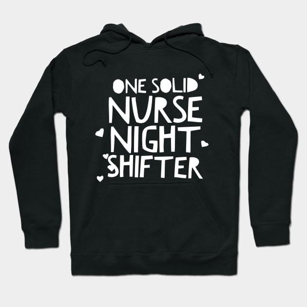 ONE SOLID NURSE NIGHT SHIFTER CNA Hoodie by PlexWears